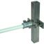 Railing clamp f. DEHNiso Combi w. bush D 16 mm f. square profiles -50x thumbnail 1