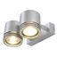 BARRO 2 wall and ceiling light , round, silver-grey, 2x GU10 , max. 2x 50W thumbnail 1