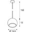 LIGHT EYE pendulum luminaire, GU10, max. 75W, ruby thumbnail 2