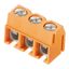 Printed circuit board terminals, 5.00 mm, Number of poles: 6, 90°, Solder pin length (l): 3.5 mm, tinned, orange, Pressure clamp connection, Clamping range, max. : 2.5 mm², Box thumbnail 1