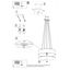 CHANDELIER SCALE 50 BLACK E27 5X60W IP20 thumbnail 4