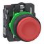 Plastic PB red projecting 1 NC Push-in thumbnail 2