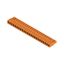 PCB plug-in connector, female header, closed side, THT solder connection, 5.08 mm, Number of poles: 24, 90°, Solder pin length (l): 3.2 mm, tinned, orange, Box thumbnail 2