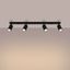 BLACK CARBON CEILING LAMP OBLONG STRIP WITH 4 MOVABLE GU10 SPOTLIGHTS thumbnail 10