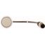 C22-D-W-K10-P3 Pushbutton, Flat, momentary, 1 N/O, Cable (black) with M12A plug, 4 pole, 0.5 m, White, Blank, Bezel: titanium thumbnail 2