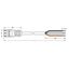 pre-assembled connecting cable;Eca;Socket/open-ended;red thumbnail 4