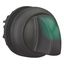 M22S-WLK3-G Illuminated selector switch actuator, RMQ-Titan, With thumb-grip, momentary, 3 positions, green, Bezel: black thumbnail 8