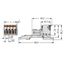 1-conductor male connector lever Push-in CAGE CLAMP®, light gray thumbnail 2