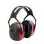3M™ PELTOR™ Earmuffs, Red, Helmet Mounted, X3P3 thumbnail 2