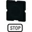 112TQ25 Button plate, black, STOP thumbnail 2