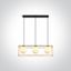 BRASS CEILING LIGHT 3x8W E14 100-240V thumbnail 1