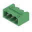 PCB plug-in connector, male header, closed side, THT solder connection, 5.08 mm, Number of poles: 3, 90°, Solder pin length (l): 3.2 mm, tinned, green, Box thumbnail 2