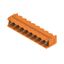 PCB plug-in connector, male header, Dovetails for fixing blocks, THT solder connection, 5.08 mm, Number of poles: 9, 90°, Solder pin length (l): 3.2 mm, tinned, orange, Box thumbnail 4