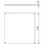 DUF 350-2 Blanking lid UZD350-2/3 for wet care 383x383x4 thumbnail 2