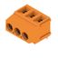 Printed circuit board terminals, 5.00 mm, Number of poles: 3, 180°, Solder pin length (l): 3.5 mm, tinned, orange, Clamping yoke connection, Clamping range, max. : 2.5 mm², Box thumbnail 4