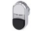 Illuminated twin pushbutton, 22 mm, round, metal, shiny, white,  3SU1051-3BB61-0AA0-Z X90 thumbnail 2
