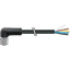 M12 Power female 90° L-cod. with cable PUR 5x2.5 bk 10m thumbnail 1