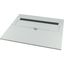 XLST3F853 Bottom-/top plate, adjustable flange plates, for WxD = 850 x 300mm, IP30, grey thumbnail 2