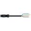 pre-assembled connecting cable Eca Plug/open-ended black thumbnail 1