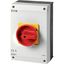 P3-63/I4/SVB/HI11-NA Main switch, P3, 63 A, surface mounting, 3 pole, 1 N/O, 1 N/C, Emergency switching off function, With red rotary handle and yellow locking ring, UL/CS thumbnail 4