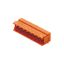 PCB plug-in connector, male header, Dovetails for fixing blocks, THT solder connection, 5.08 mm, Number of poles: 2, 90°, Solder pin length (l): 3.2 mm, tinned, orange, Box thumbnail 1