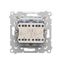 Double intermediate switch illuminated without pictogram, (module), Simon 24, IP20, 10AX, white thumbnail 2