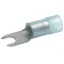 Insulated forked cable lug, 16 mm², 6.4 mm, M5, blue, 653C6 thumbnail 2