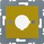Central plate inst. opening Ø 22.5 mm, com-tech, yellow glossy thumbnail 2