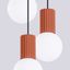 Pendant lamp HALO 3P red ochra thumbnail 4