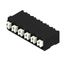 Printed circuit board terminals, 5.00 mm, Number of poles: 6, 90°, Solder pin length (l): 1.5 mm, black, PUSH IN with actuator, Clamping range, max. : 1.5 mm², Tape thumbnail 3