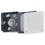 Ventilator with metal louvre - IP 32 - IK 10 - 30/160 mﾳ/h - RAL 7035 thumbnail 1