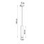 HANGING LAMP LAGOS 1 BLACK GU10 1X40W IP20 thumbnail 6