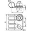 EB terminal element StSt f. HVI light Conductor D 20mm grey thumbnail 2