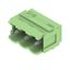 PCB plug-in connector, male header, Dovetails for fixing blocks, THT solder connection, 5.00 mm, Number of poles: 3, 90°, Solder pin length (l): 3.2 mm, tinned, Pale green, Box thumbnail 4