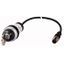 C22-WRS3-MS1-K20-P5 Key-operated actuator, RMQ compact solution, maintained, 2 N/O, Cable (black) with M12A plug, 4 pole, 1 m, 3 positions, MS1, Bezel: titanium thumbnail 1