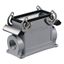 HDC enclosures, Size: 6, Protection degree: IP65, in plugged condition, Base housing, Side-locking clamp on lower side, high, Size of cable entries: M 25 thumbnail 1