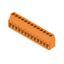 Printed circuit board terminals, 5.00 mm, Number of poles: 13, 90°, Solder pin length (l): 3.2 mm, tinned, orange, Clamping yoke connection, Clamping range, max. : 6 mm², Box thumbnail 2