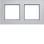 Cover frame double horizontal, A.8, aluminium thumbnail 1