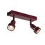 PURI 2 ceiling luminaire, 2xGU10, with Decoring, ruby thumbnail 1