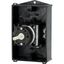 T0-3-15259/I1/SVB Main switch, T0, 20 A, surface mounting, 3 contact unit(s), 3 pole, 2 N/O, Emergency switching off function, With red rotary handle and yellow locking thumbnail 27