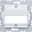Central plate for RDM double module, A.x/C.x/S.x/B.x/Q.x/K.x matte white thumbnail 1