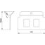 MTM 2A Support plate with 2x hole pattern Type A thumbnail 2