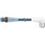 M12 male 0° / M12 female 90° A-cod. LED F&B Pro TPE-S 4x0.34 bu 20m thumbnail 2