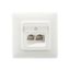 ClassEA iso U 2-fach-Steckdose, ungeschirmt, reinweiß (ähnlich RAL 9010), mit Spreizkrallen thumbnail 2