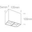 WHITE  2x7W WW  IP20 100-240V thumbnail 3