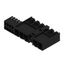 PCB plug-in connector, male header, closed side, Middle flange, THT solder connection, 7.62 mm, Number of poles: 5, 270°, Solder pin length (l): 3.5 mm, tinned, black, Box thumbnail 4
