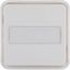 Rocker 1gang for W.1 push-button BCU, with labelling field, polar whit thumbnail 2