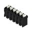 Printed circuit board terminals, 5.08 mm, Number of poles: 6, 180°, Solder pin length (l): 1.5 mm, black, PUSH IN with actuator, Clamping range, max. : 1.5 mm², Tube thumbnail 5