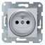Pin socket outlet, screw clamps, silver thumbnail 4