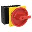 P3 Main switch, 80 A,Flush mounting, 4 pole, Form EA/SVB, Red, Door co thumbnail 4